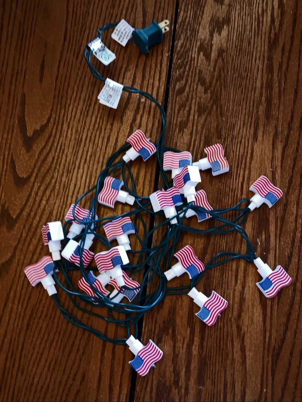 American Flag String Lights 20 Patriotic Lites 4th of July USA